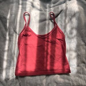 Brandy Melville Cropped Red Tank Top